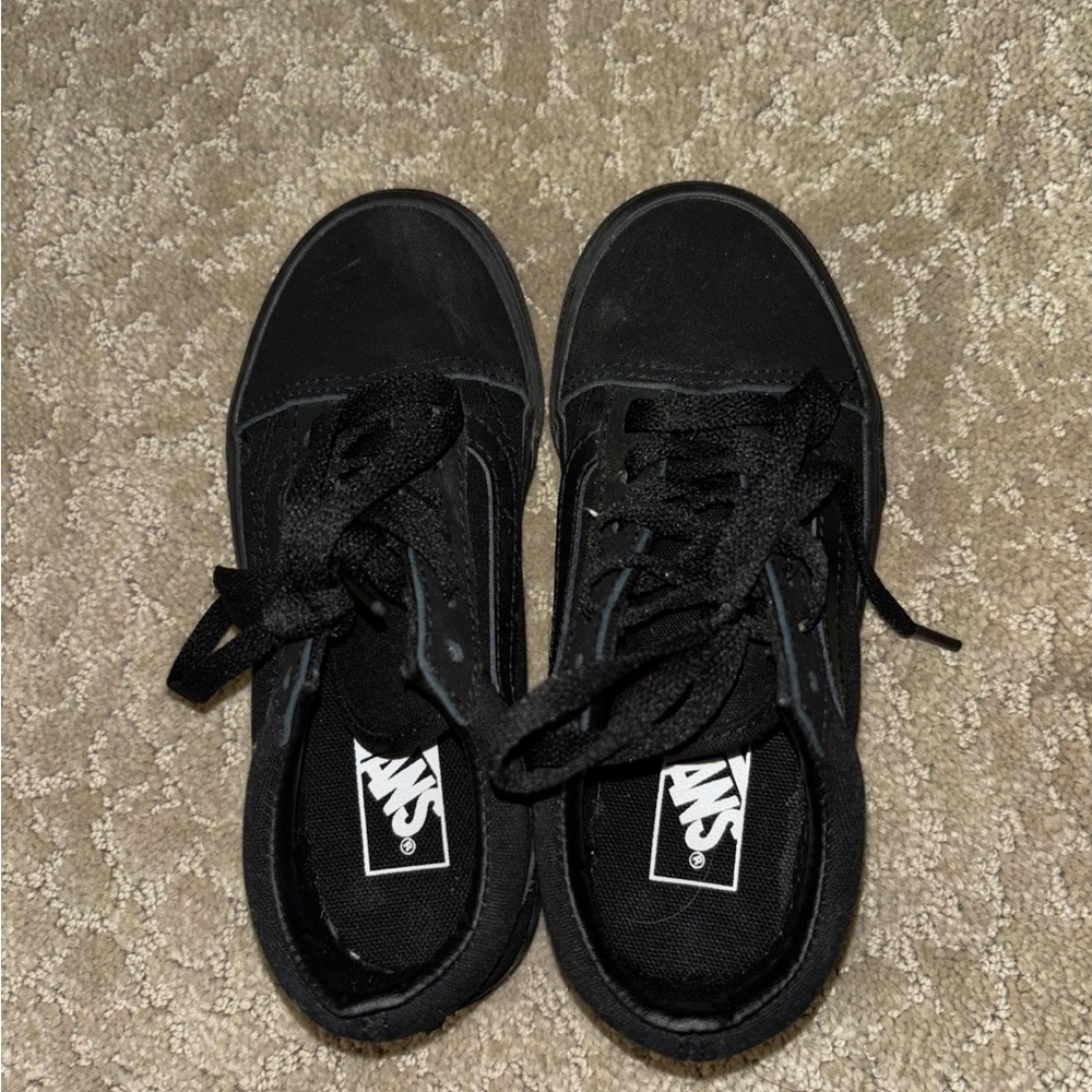 Vans Kids Black Lace-Up Sneakers